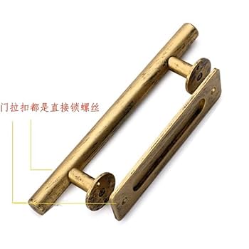 Amazon.co.jp: K11-ZG 中古の銅を模した旧無開溝両面ドア取っ手
